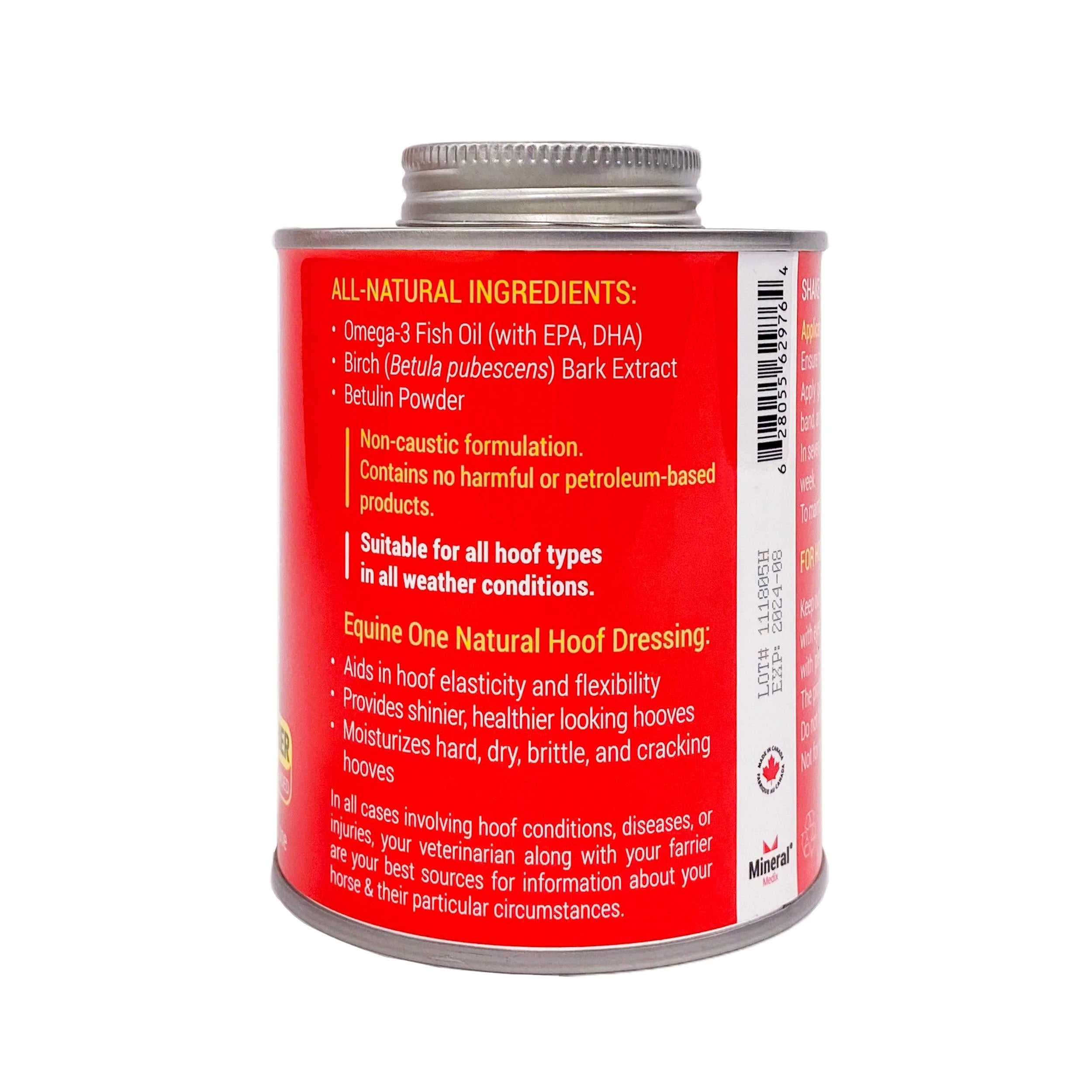 16 fl.oz. Tin Can - Equine One Natural Hoof Dressing - Equine One