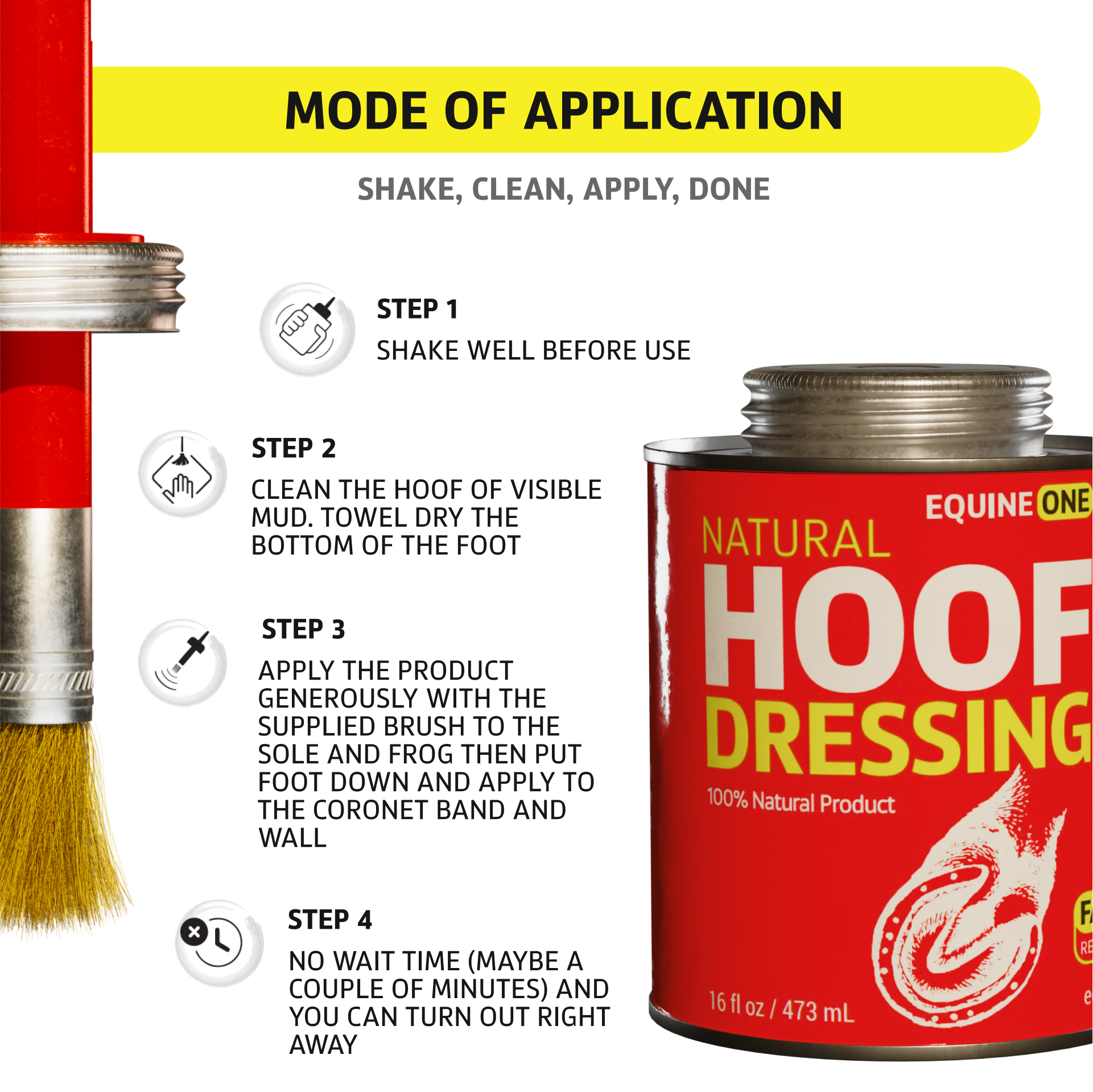 16 fl.oz. - Equine One Natural Hoof Dressing