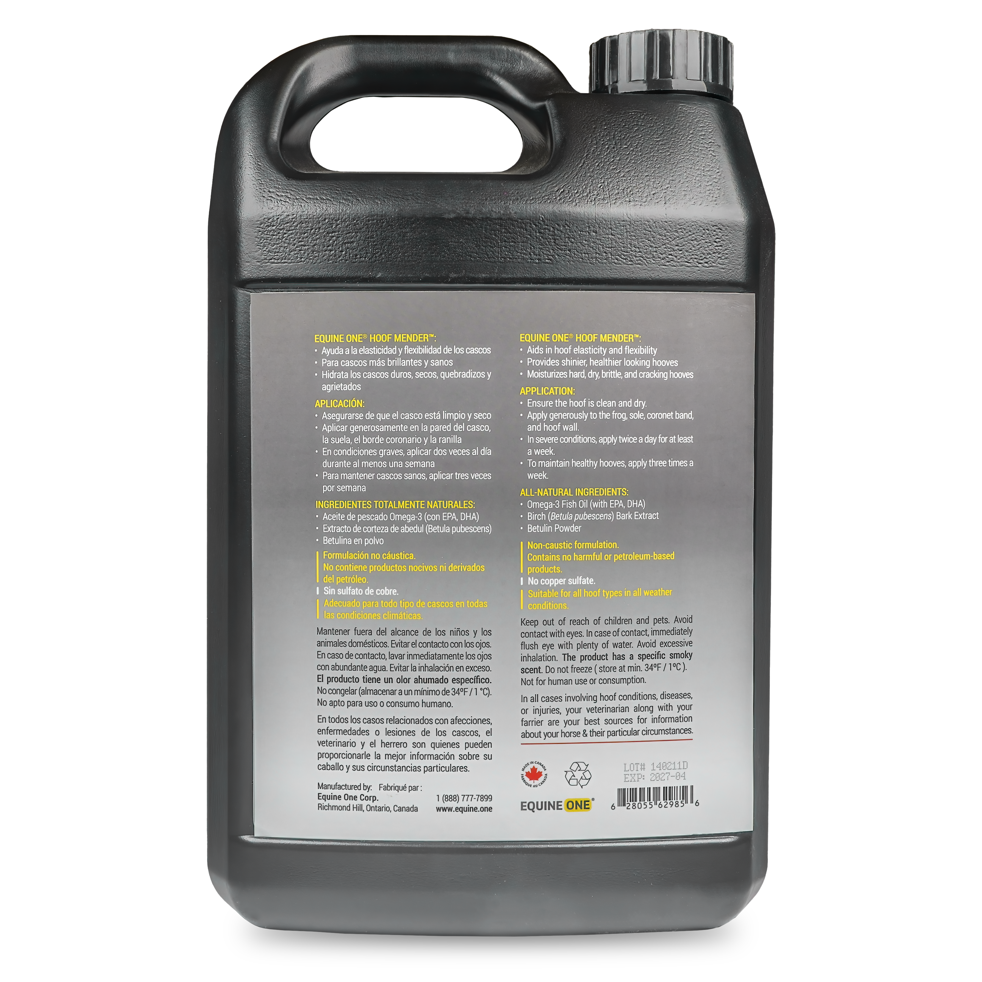 1 Gallon Jug - Equine One Hoof Mender